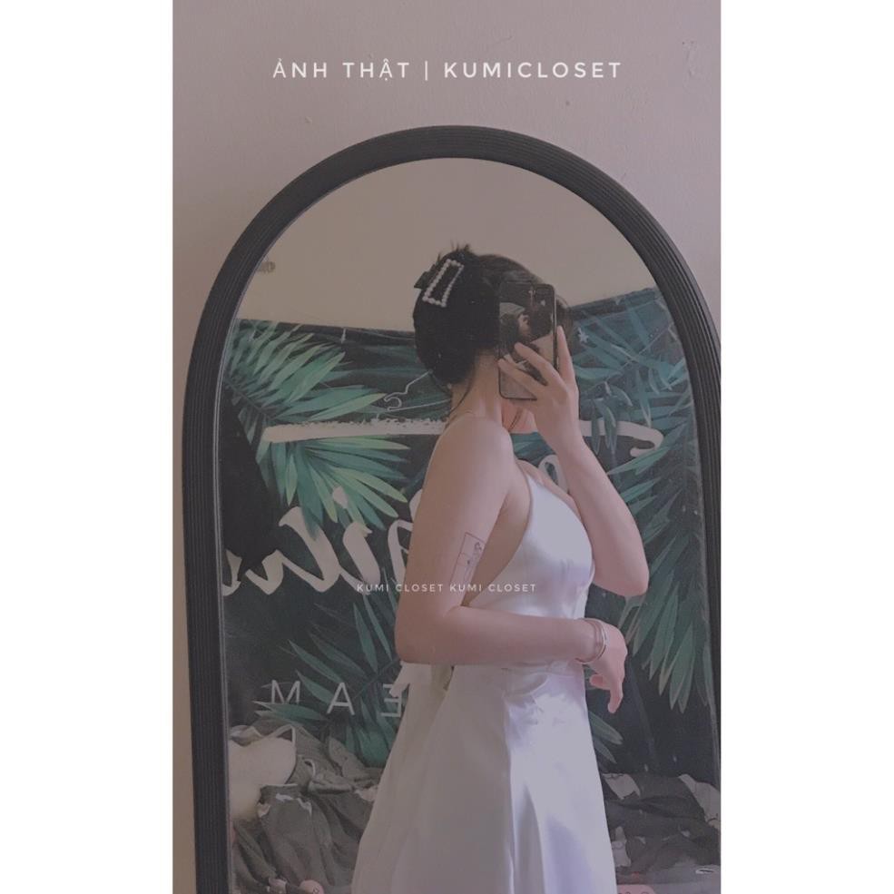 [SẴN SIZE M ] Váy maxi trắng hở lưng siêu xinh đi biển mùa hè 2021 sexy 👈