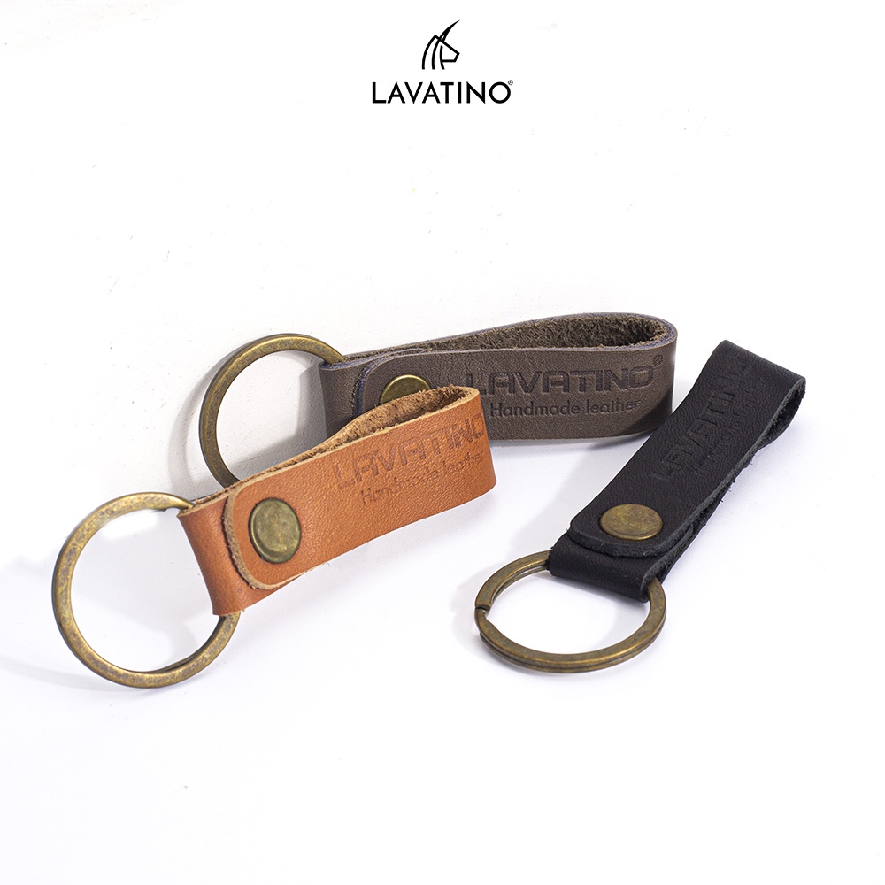 Móc Chìa Khoá Da Bò Cao Cấp Lavatino