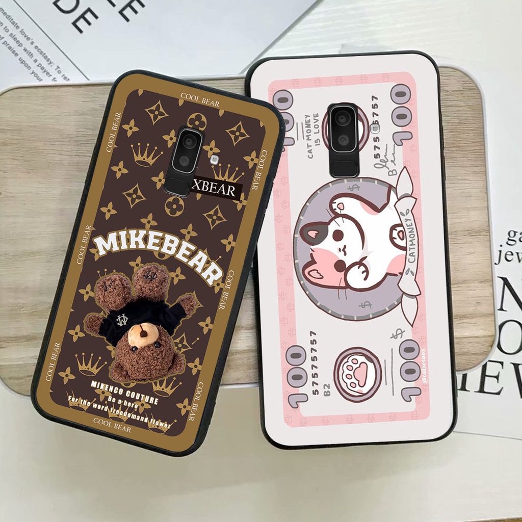 Ốp lưng Samsung Galaxy A6 PLUS / J8 in hình cao cấp mẫu kẻ caro,mikenbe@r siêu hot