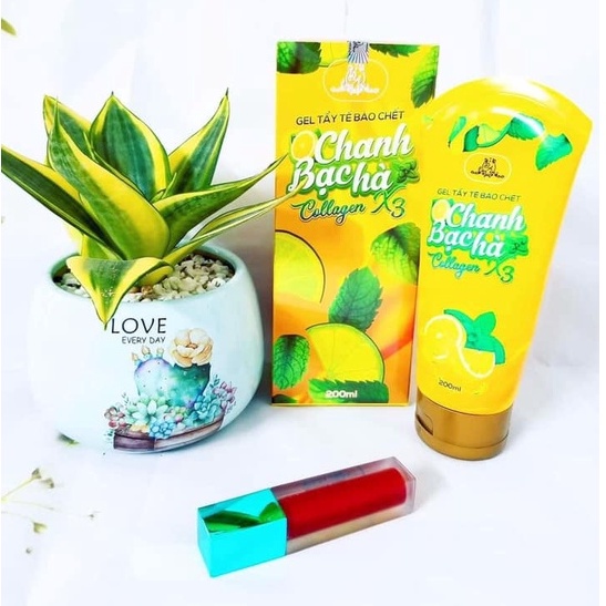 Tẩy Tế Bào Chết Chanh Bạc Hà Collagen X3 – Da Sạch Sâu Và Hấp Thụ Dưỡng Chất Tối Ưu
