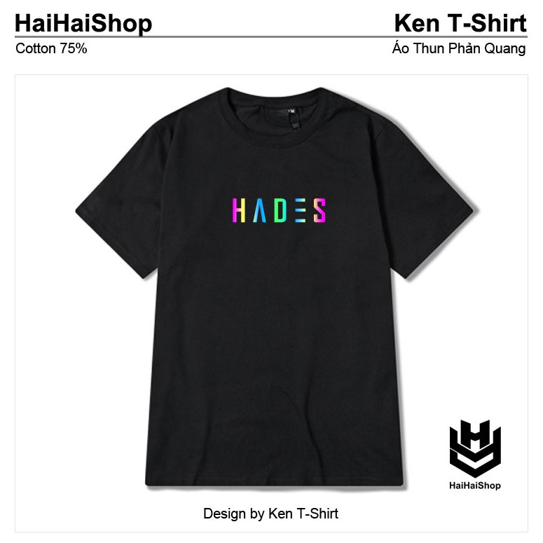 Áo Thun Phản Quang Chó Sói Hades Cotton 75%, Form rộng Unisex, nam nữ Đẹp Ken T-Shirt.