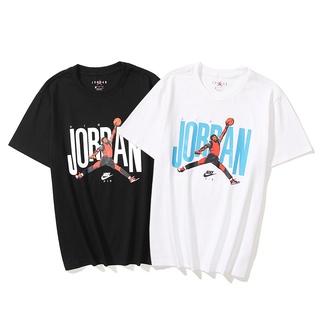 Áo Thun Thể Thao Cotton Tay Ngắn In Hình Jordan 208 # Thời Trang Cho Cặp Đôi