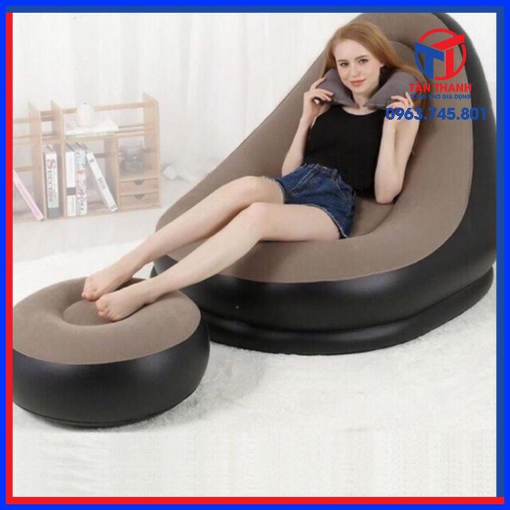 [Siêu Rẻ] Ghế hơi tựa lưng JILONG kèm đôn và bơm điện 2 chiều cực đẹp