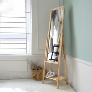 Gương soi toàn thân khung gỗ - trang trí phòng khách - decor nhà cửa