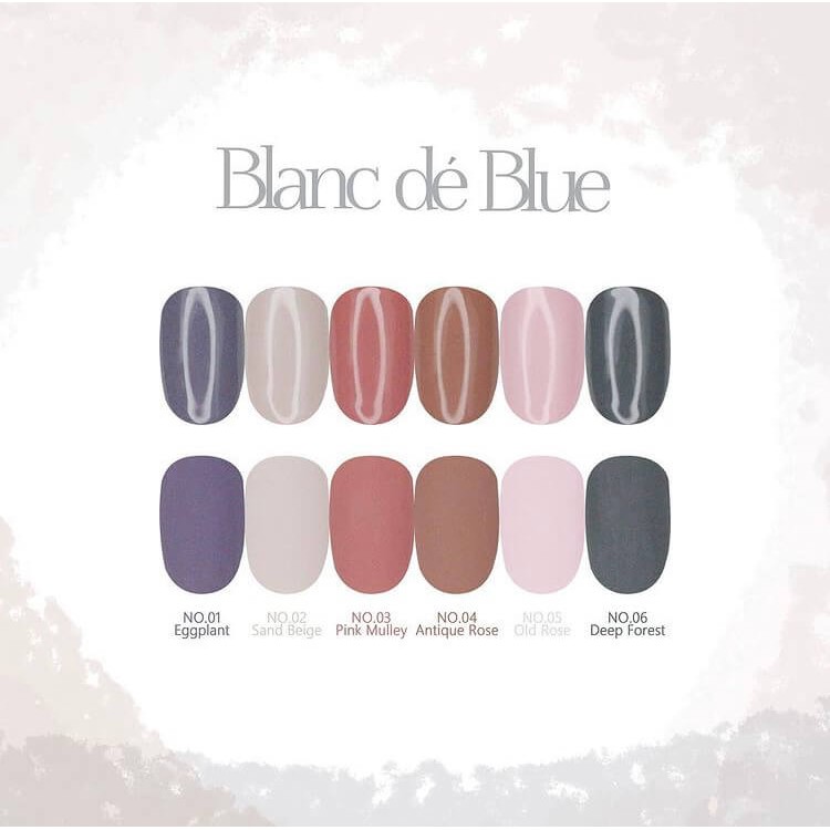 FreeshipSơn gel cao cấp Hàn quốc Blanc de Blue Bộ sưu tập 12 màu Blanc Collection