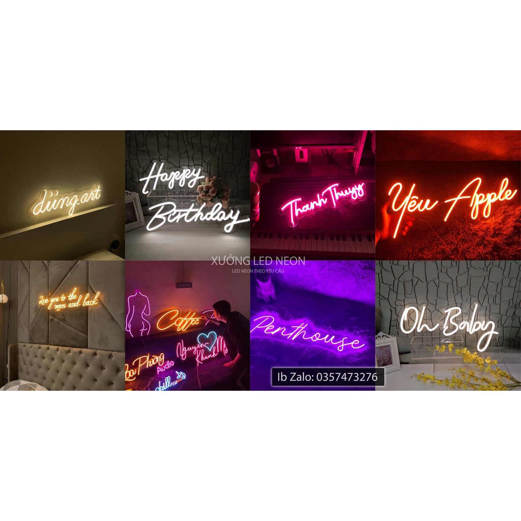 Đèn led neon | Đèn led Neon theo yêu cầu | Chữ led trang trí, Decor, Phòng ngủ | Đèn led , chữ led trang trí cửa hàng