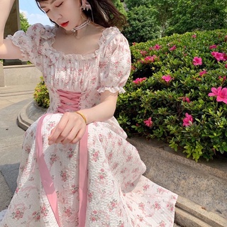Đầm công chúa midi tay phồng