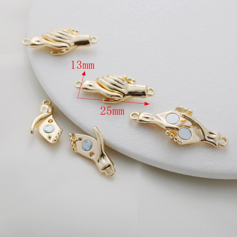 Khóa Cài Tay Nako Bằng Đồng 14k Màu Vàng Kim Khóa Hút Dùng Làm Trang Sức diy