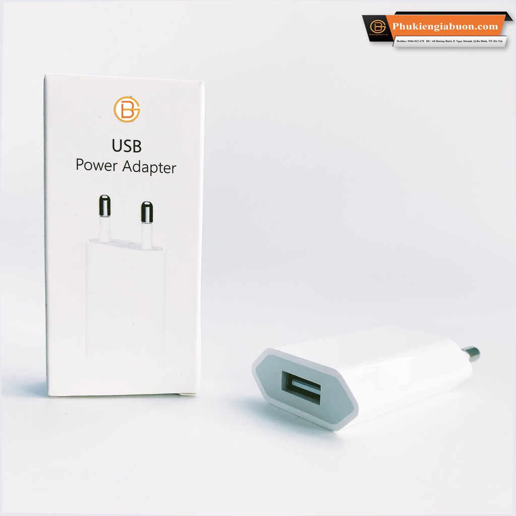 Củ sạc chuẩn dòng 5W cho lP củ dẹt  bảo hành 1 năm