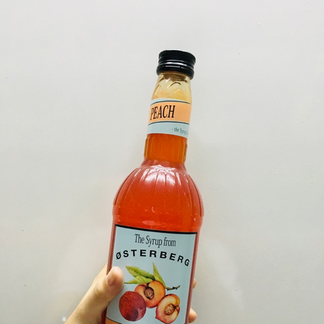 Syrup Osterberg Đào/Peach chai thủy tinh 750ml