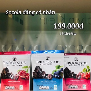 Kẹo socola brookside gói 198g với 3 vị nhập từ mỹ