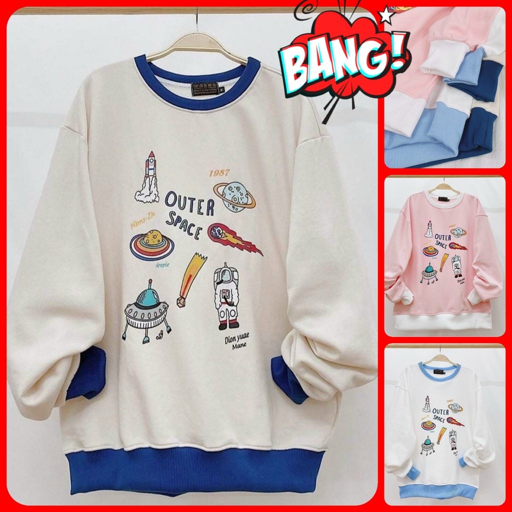 ÁO HOODIE NỈ NGOẠI - ÁO SWEATER
