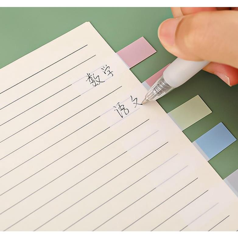 Giấy note màu vintage Morandi kèm thước kẻ tiện dụng H171