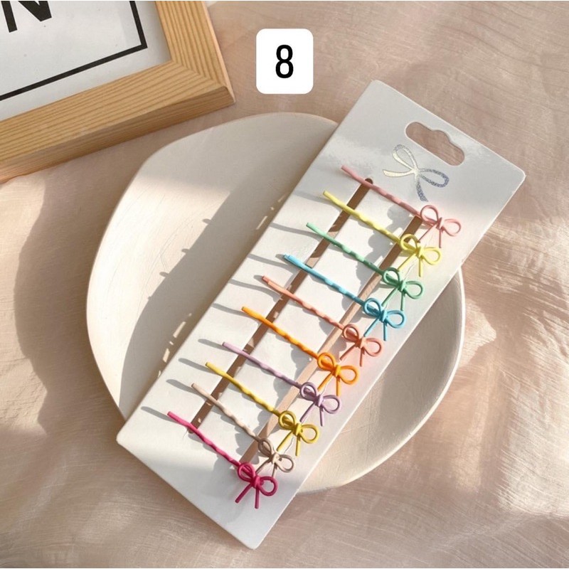 Set 10 kẹp tăm tông màu Pastel siêu xinh cho bé