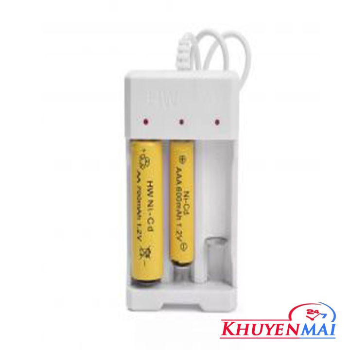 Bộ sạc pin aaa, aa cổng usb