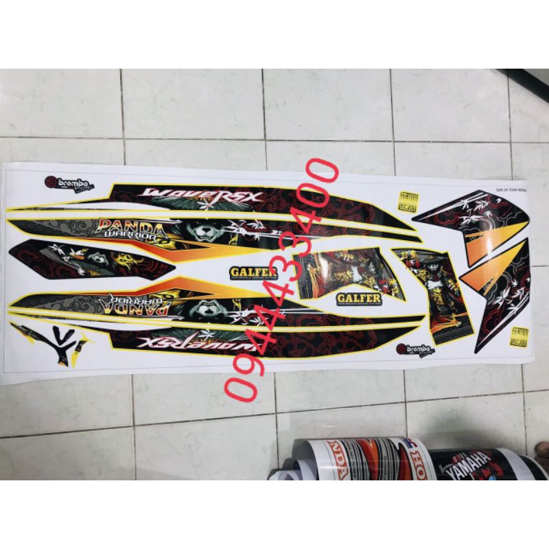 tem rời wave RSX GẤU BANDA.