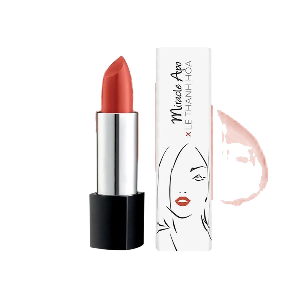 Son lì Miracle Apo Lipstick Matte x Lê Thanh Hòa Festive - Cam cháy 4g