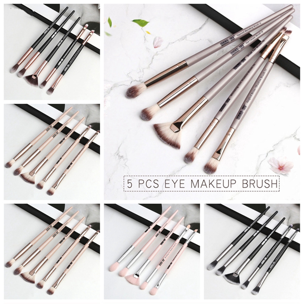 [Hàng mới về] Set 5 cọ trang điểm chuyên nghiệp chất lượng cao tiện dụng