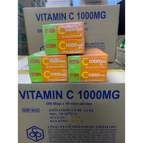 VITAMIN C1000 BỔ SUNG VITAMIN TĂNG SỨC ĐỀ KHÁNG