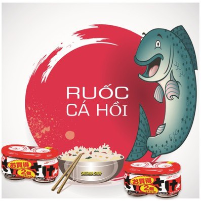 [NHẬT BẢN] Ruốc cá hồi Maruha Cặp 2 Hủ Nhật Bản cho bé ăn dặm