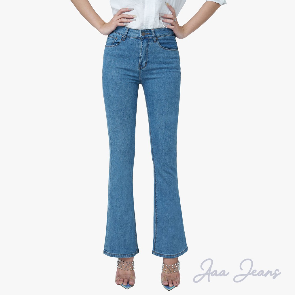 Quần Jean Nữ Ống Loe Lưng Cao Aaa Jeans | BigBuy360 - bigbuy360.vn