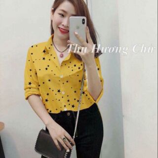 Áo sơ mi chất vải kate lụa đẹp xinh