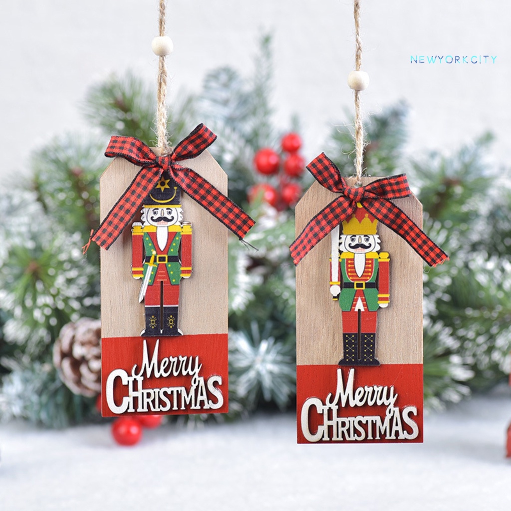 Thẻ Gỗ Óc Chó Trang Trí Giáng Sinh