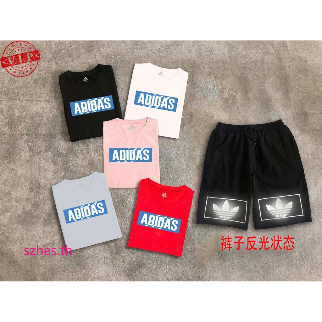 Adidasอาดิดาสคลาสสิกแขนสั้นนำเข้าผ้าฝ้ายสบายระบายอากาศของแท้ Adidasอาดิดาสคลาสสิกแขนสั้นนำเข้าผ้าฝ้ายสบายระบายอากาศของแท้