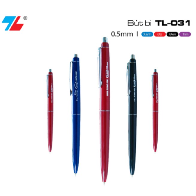 Bút Bi 031 Bấm 0.5mm TL