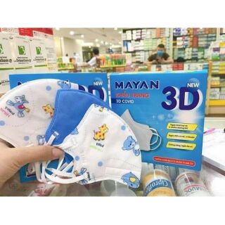 Khẩu trang MAYAN 3D Trẻ em (hộp 10 chiếc)