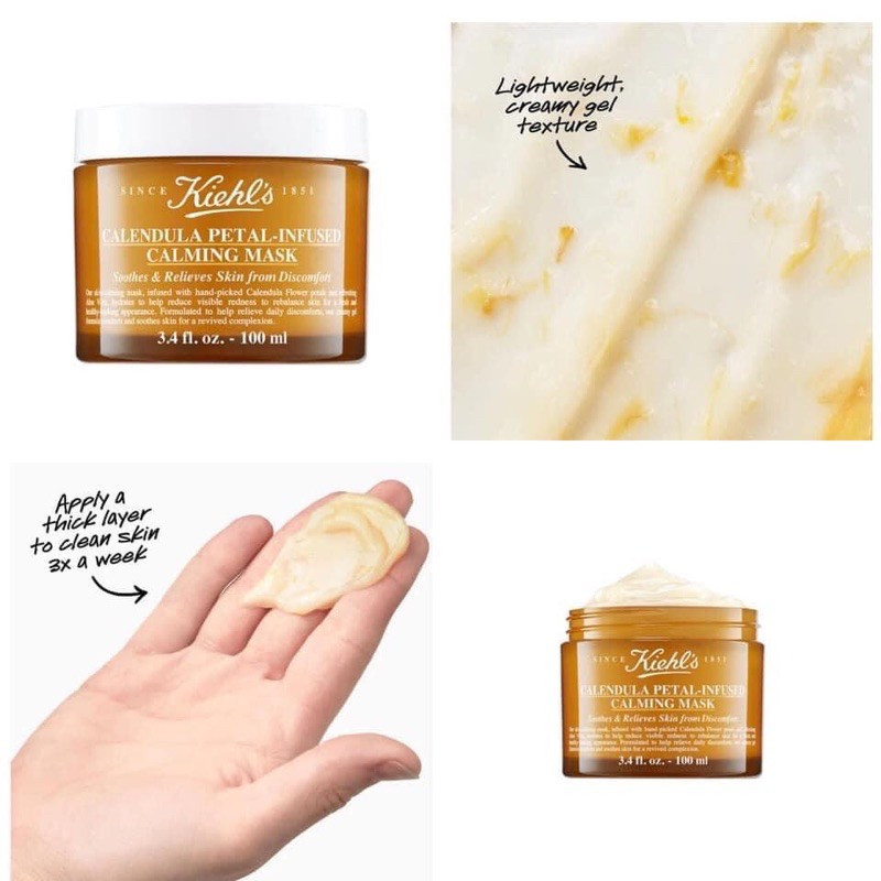 Mặt nạ cúc Kiehl's Clendula Petal-Infused Calming Mask 14ml