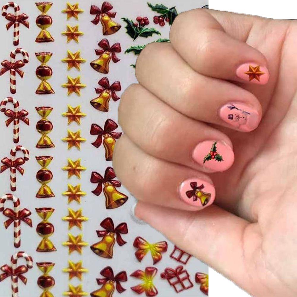 Miếng Dán Trang Trí Móng Tay Bằng Acrylic Họa Tiết Hình Học Độc Đáo