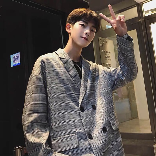 Áo blazer nam caro dài tay 2 lớp phong cách Hàn Quốc trẻ trung -BZ02 M.RO