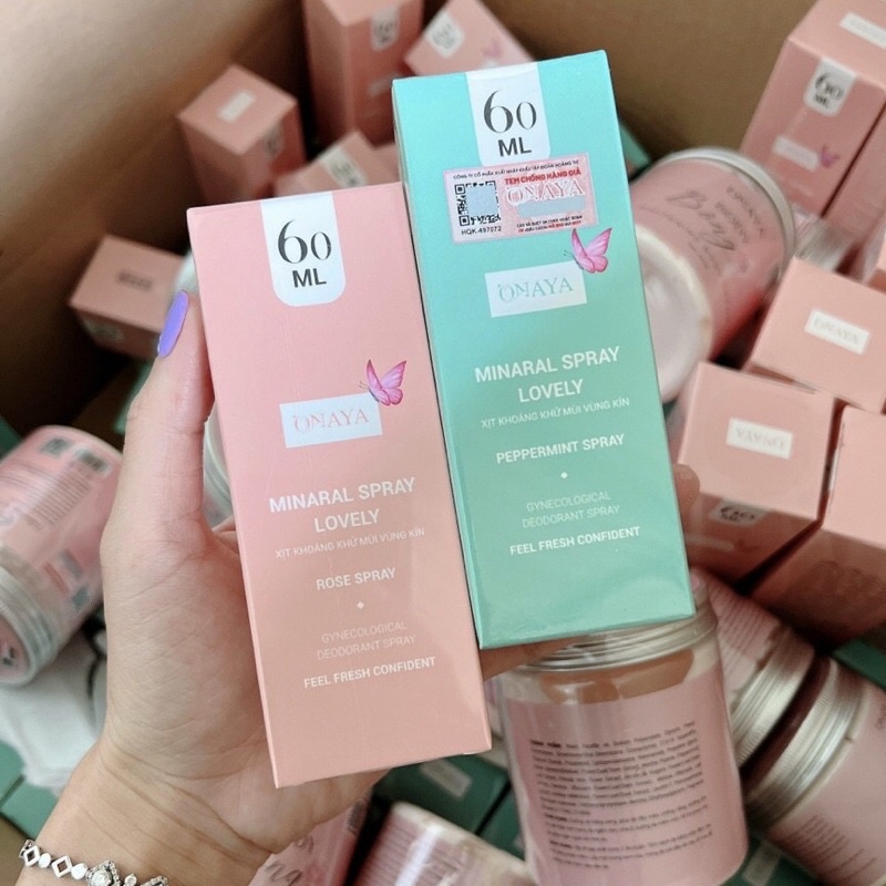 Xịt Thơm Vùng Kín ONAYA chính hãng- Xịt khoáng vùng kín Onaya 60ml
