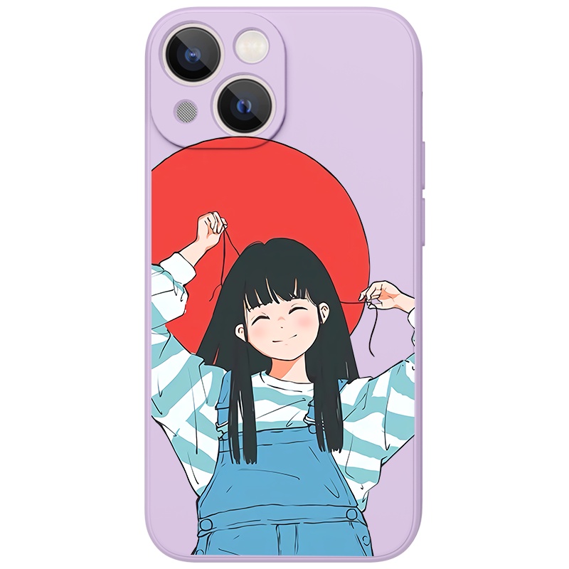 Ốp lưng JURSUE mềm hoạt hình dễ thương đẹp cho iPhone 13 12 11 Pro Max SE 2020 X XR XS 8 7 ip 6S 6 Plus kute Y1999