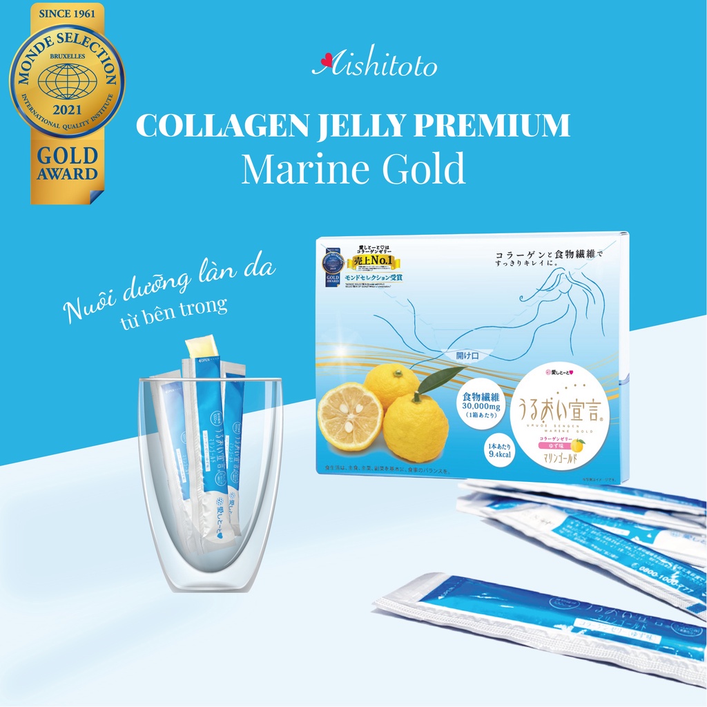 Thạch collagen Jelly Nhật Bản Aishitoto Premium 30.000 mg