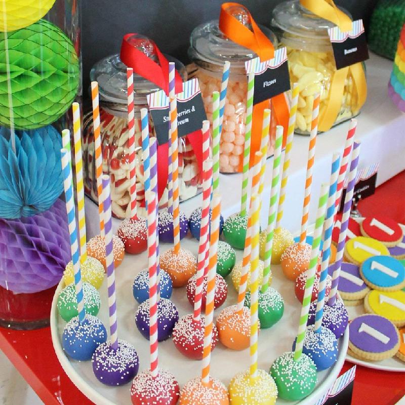 Bộ 25 ống hút ANAEAT họa tiết kẻ sọc đáng yêu cho bé
