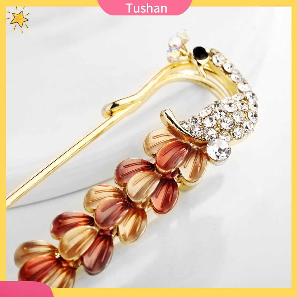 Ghim Cài Áo Hình Kim Băng Đính Đá Nhân Tạo Thời Trang Cho Nữ