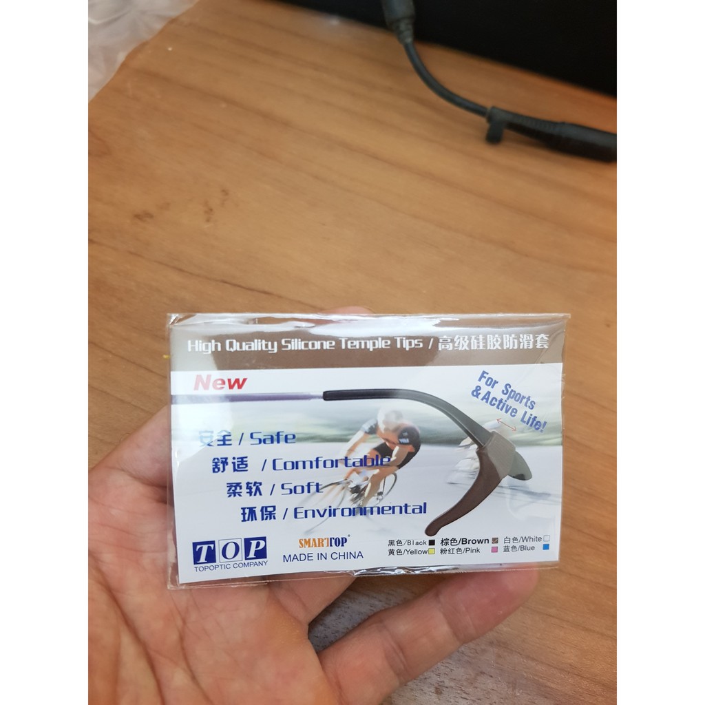 Bộ Gài Tai Silicone Chống Rơi Kính màu đen | BigBuy360 - bigbuy360.vn