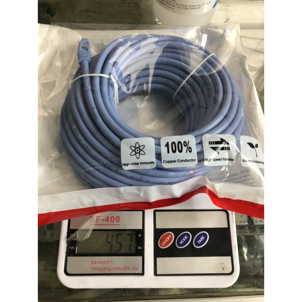 Cáp Mạng Cat6 UNITEK YC814ABL -❤️ 10m❤️15m Cáp mạng đúc 2 đầu chống nhiễu BH 12 tháng
