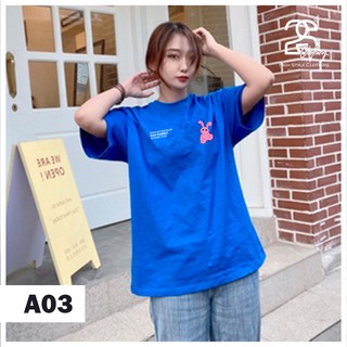 Áo Thun Tay Lỡ 2s Clothing Áo Phông Giấu Quần Boo Unisex Nam Nữ Cotton Oversize Form Rộng Giá Rẻ In Hình Thỏ Rabit  A03