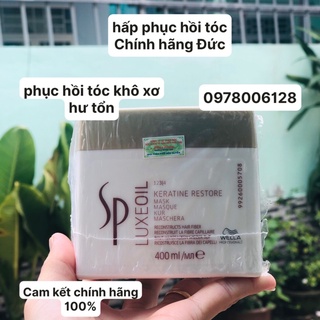 Mặt nạ ủ tóc cao cấp Sp Luxe Oil Keratin Restore Mask chăm sóc tóc hư tổn Wella