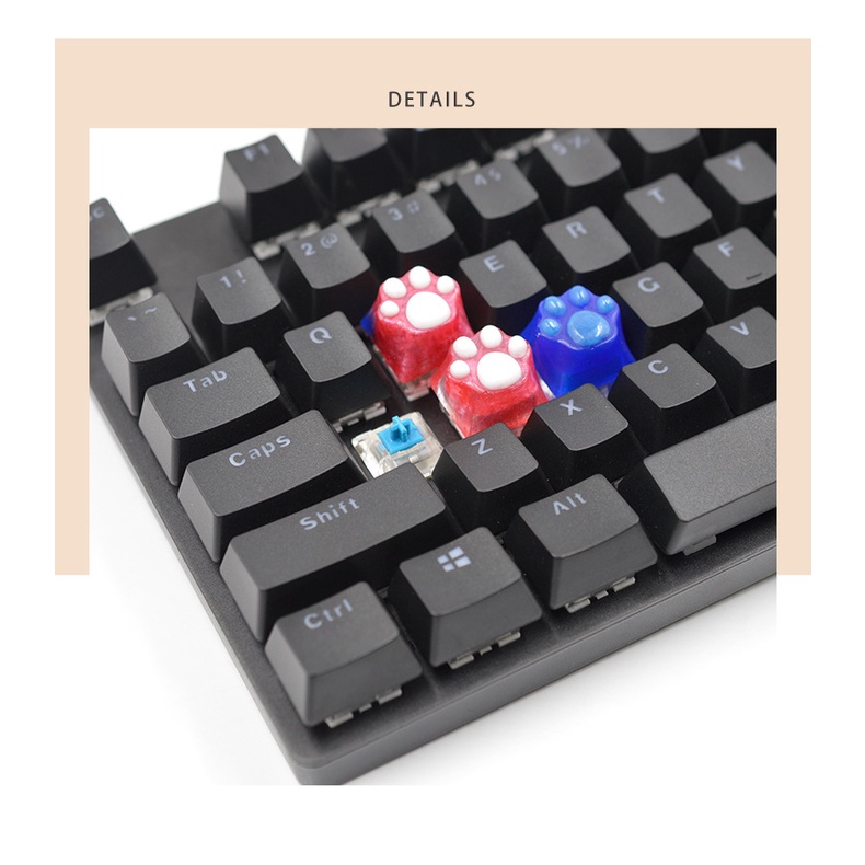 Khuôn Silicone Làm Mặt Nhựa Epoxy Hình Dấu Chân Mèo Cho Bàn Phím Cơ