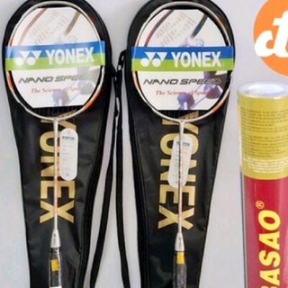 Đôi vợt cầu lông yoonex, Tặng Kèm 1 quả cầu đá  lông vũ  Chất Lượng Cao