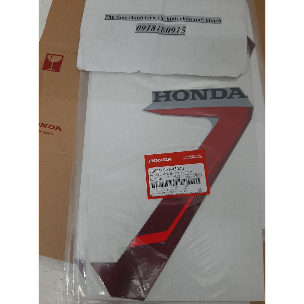 Tem ốp trước tem yếm ab 125  2021 honda air blade 125 2021 honda
