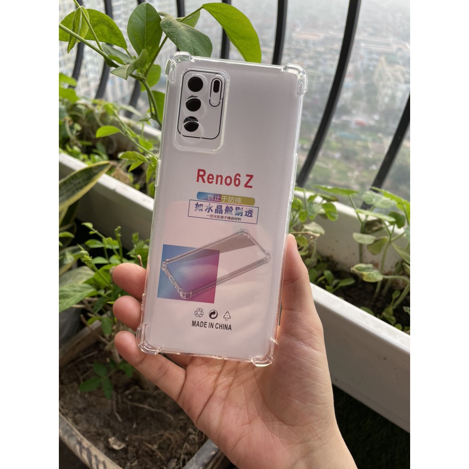Ốp lưng Oppo Reno 10,Realme 11, Reno 7,Reno 8, Reno 6,Reno 5,Reno 4,A52,C12,Realme 7 dẻo trong chống sốc 4 góc vệ camera