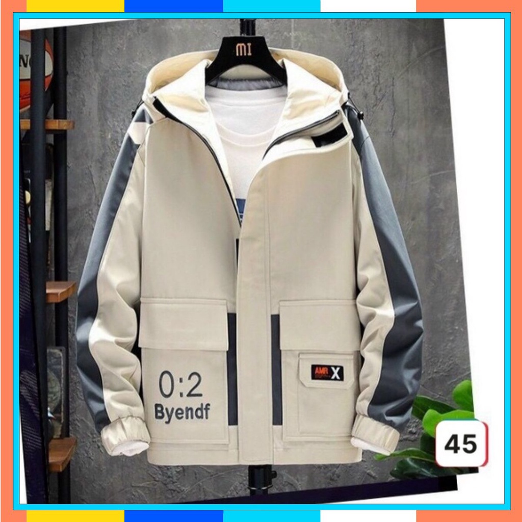 Áo Khoác Nam Cao Cấp 🌟Freeship🌟 Áo Khoác Kaki Có Mũ Cao Cấp HU104 Phong Cách Trẻ Trung