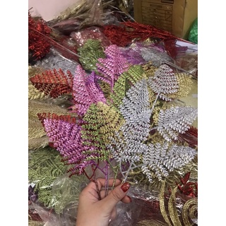 Lá dương xỉ 5 nhánh - lá nhũ trang trí oản, tráp