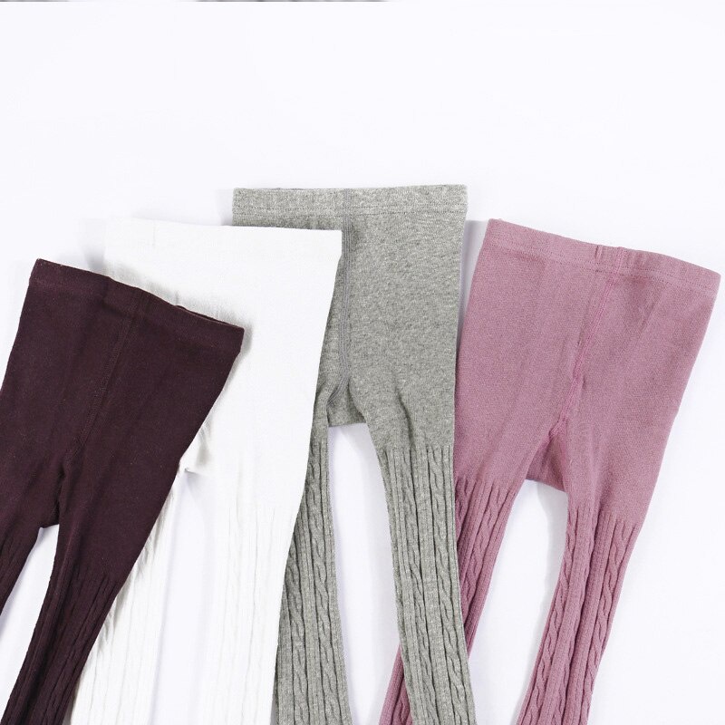 Quần Tất Dệt Kim Màu Sắc Thời Trang Thu Đông Cho Bé Gái