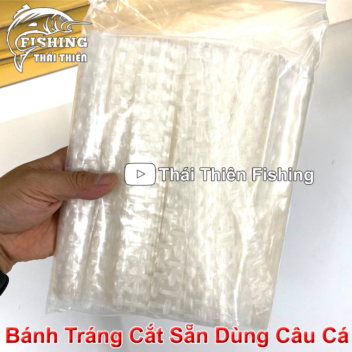 Bánh Tráng Cắt Sẵn Dùng Móc Vào Lưỡi Câu Cá Tra, Chim, Chép, Rô Phi Bằng Mồi Cám, Bún, Cháo